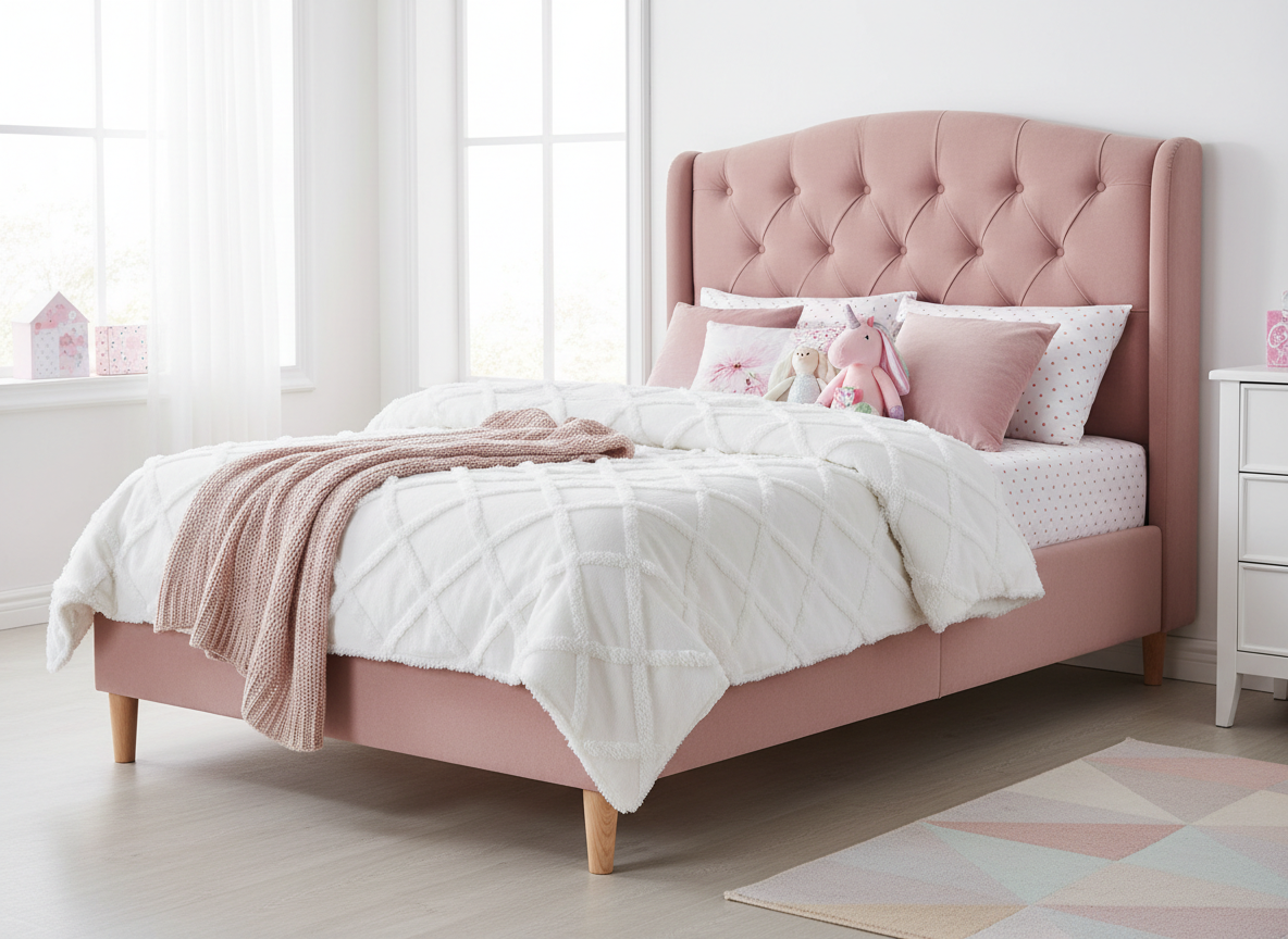 Rose Upholstered Bed